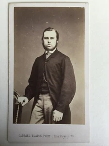 Photo par Gabriel Blaise, Tours, vers 1865. "L'homme sérieux à la barbe" - Picture 1 of 6