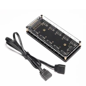 10 Ports RGB Fan HUB PC Desktop SATA Power 5V 3PIN ARGB Extension Splitter - Afbeelding 1 van 6