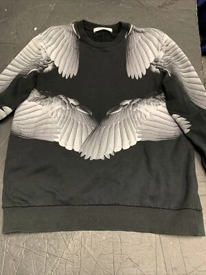 Camiseta Givenchy Paris Swestshirt ALAS Grial Japón Grupo Mujer Pequeña Negra RTL $1200 Foto 1 de 4