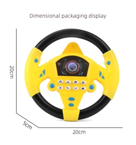 Kinder Baby Simulation Autofahren Spielzeug Lenkrad mit Sound Fahren Auto Geschenk - Bild 1 von 14