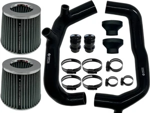 Adaptadores de tubos de admisión turbo para BMW N54 135i 335i 535i E90 NEGRO CHAF VS - Imagen 1 de 21