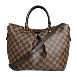 LOUIS VUITTON Shoulder Bag N41546 Damier canvas 2way Sienna MM used - Picture 1 of 9