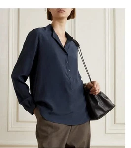 Stella McCartney Eva Silk Crepe De Chine Blouse - Picture 1 of 9