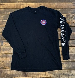 Usada en Excelente Condición Camisa Japangeles Little Tokyo Mountain Ski Gráfica Manga Larga Ropa de Calle L - Imagen 1 de 7