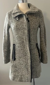 Abrigo Mujer Calvin Klein Gris Negro Lana Algodón Poliéster XS - Imagen 1 de 12