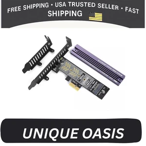 NVME Pcie 4.0 Adapter M.2 NVME SSD auf Pci-E Slots X1 X4 X8 X16 Erweiterung - Bild 1 von 7