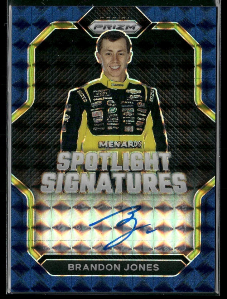 2023 Prizm Racing BRANDON JONES /49 Spotlight Signatures Auto SP #SS-BJO N408 - Image 1 of 3