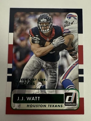 Donruss #158 J.J. Watt 2015 prueba de prensa verde Wisconsin Houston Texans/570 Foto 1 de 4