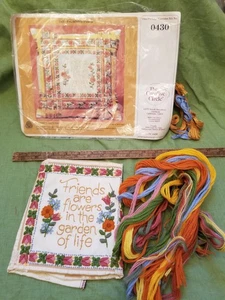 Vintage Creative Circle #0430 Friends Embroidery Needlework Kit Garden of Life - Picture 1 of 11