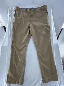 Pantalones chinos L.L Bean de ajuste estándar para hombre talla 40x32 beige mezcla de algodón elásticos - Imagen 1 de 8