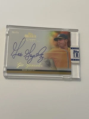 2012 Topps Tribute Gio Gonzalez Oakland A’s Autographed Card /15 - Image 1 of 2