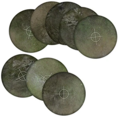 Terrain Crate: Neoprene Objective Templates ‘Fantasy’ 40mm + 6″ diameter - Image 1 of 2