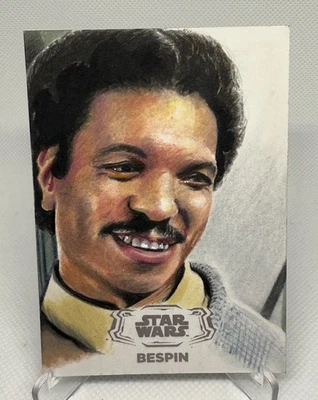 2024 Topps Star Wars Hyperspace Bespin Lando Calrissian Sketch by Vini Pirani - Image 1 of 2