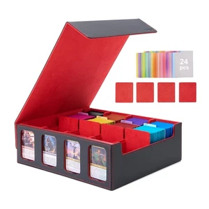 Card Storage Box for Trading Cards with Card Supporters, 3000+ MTG Deck Box w... - Picture 1 of 6