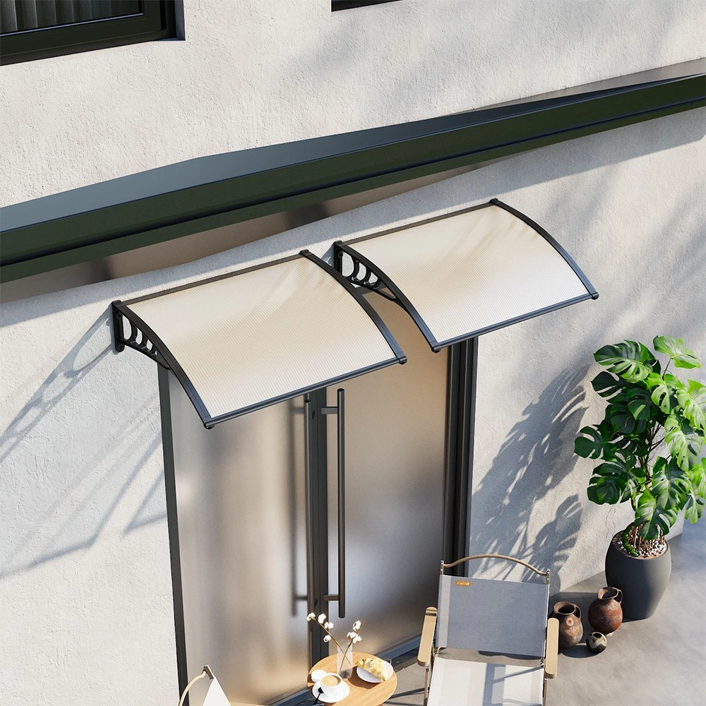 Door Canopy Outdoor Waterproof Clear Polycarbonate Front Door Canopy ...
