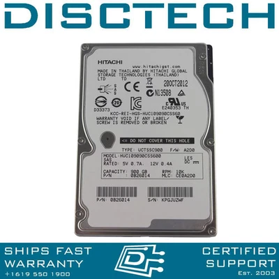 Hitachi C10K900 0B26014 / HUC109090CSS600 900GB 10K 6Gbps SFF SAS Hard Drive HDD - Image 1 of 2