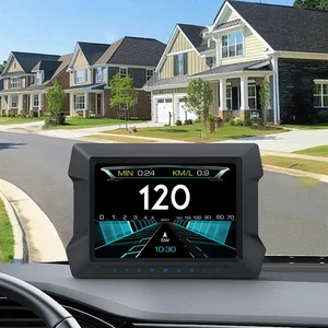 Car OBD2 Head Up Display on Board Computer Car Smart Gauge Clinometer Detector - Picture 1 of 26
