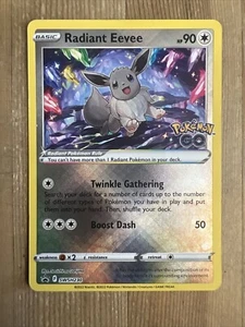 Radiant Eevee SWSH230 Ultra seltene Promo Pokémon GO Set glänzende Pokémonkarte *neu* - Bild 1 von 2