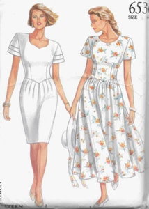 New Look 6536 Wedding Garden Party Dress Pattern Basque Waist Size 6-18 Uncut - Picture 1 of 4