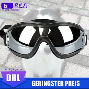 PVC Hundebrille Haustier Sonnenbrille für Groß Hundes Anti-UV Fliegerbrille - Bild 1 von 13