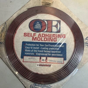 Moldura lateral automotriz con moldura extruida cromada de 3/8" de ancho | Rollo de 20' | #ABHR20-S - Imagen 1 de 5