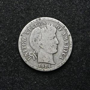 1914 Barber Silver Dime (bb16848) - Picture 1 of 2