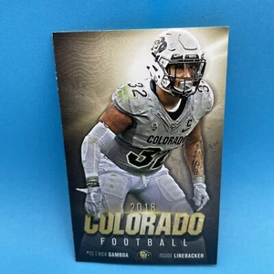 Colorado Buffaloes 2018 calendario de fútbol americano de bolsillo Rick Gamboa CU Buffs NCAA - Imagen 1 de 3