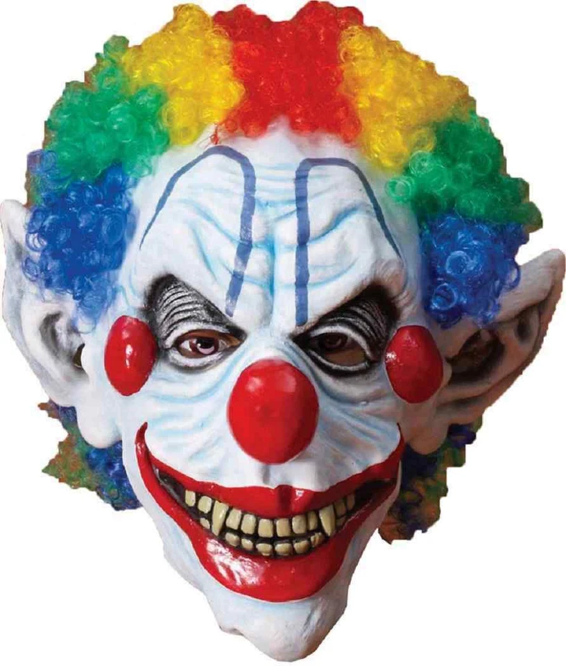 Sinister Mister Clown Mask Scary Killer Fancy Dress Halloween Costume Accessory - Image 1 of 1