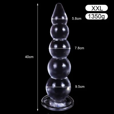 Огромные аналоговые бусины расширитель присоска Dildo мастурбация приклад стимуляция сексуальные игрушки - Изображение 1 из 4