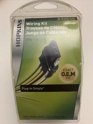 Towing Solutions 汽车专用线套件 42635 适用于吉普(全新品牌)霍普金斯 — 第 1/4 张图片