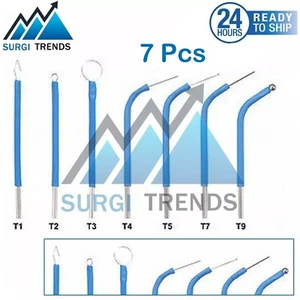 Electrosurgery Set of 7 electrodes Assorted Blue-Style Reusable - Picture 1 of 11