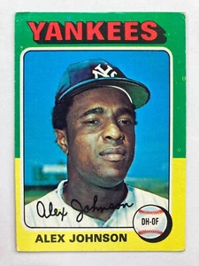 1975 Topps #534 Alex Johnson (New York Yankees)    (A) - Picture 1 of 2