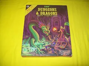BASIC RULES BOX SET 1 BECME DUNGEONS & DRAGONS TSR 1011 - 8 GREEN DICE RARE - Picture 1 of 2