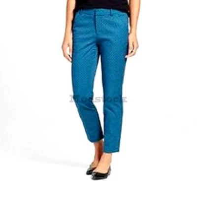 Womens Merona Jacquard Classic Fit Pattern Ankle Pants NWOT C444 - Image 1 of 3