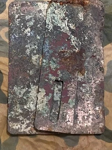 US WWII SIGNAL MIRROR / Shaving Tool  82nd AIRBORNE foxhole Find Metaldetecting - Imagen 1 de 3
