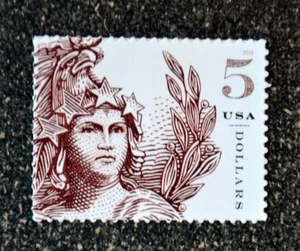 2018USA #5297 $5.00 Statue of Freedom - Brown Mint NH - Picture 1 of 1