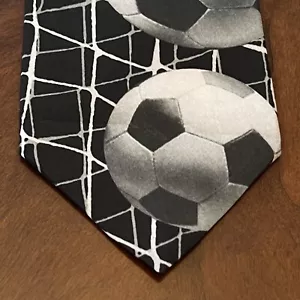 Vintage 2000 Ralph Marlin “Just Balls & Soccer Zone“ Polyester Made In USA - Picture 1 of 10