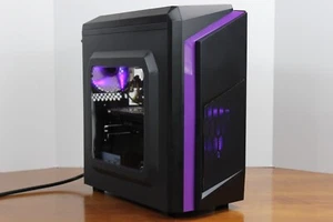 Custom Black Gaming Desktop PC Intel Core i7 3.40 Quad 32 GB SSD Nvidia RTX 4060 - Bild 1 von 7