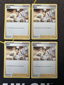4x Cook | 228/264 | Fusion Strike Pokemon Cards Playset x4 - Picture 1 of 1