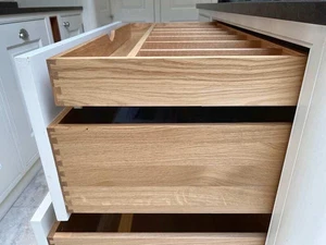 Solid Oak Dovetail Drawer 900 W x 100 H - ANY SIZE AVAILABLE in 2 WEEKS - - Picture 1 of 6