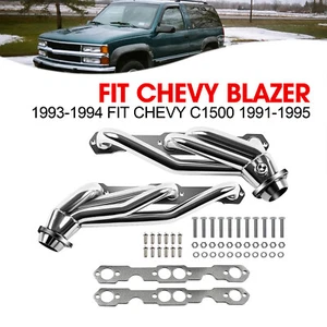 Fit Chevy Blazer 1993-1994 Fit Chevy C1500 1991-1995 Header Exhaust Manifoldsj - Foto 1 di 13