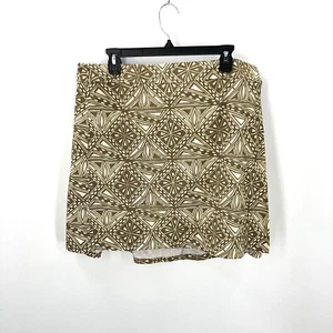 Rip Skirt Hawaii XL Wrap Skirt Short Swim Cover Olive Brown Geometric Print - Picture 1 of 13