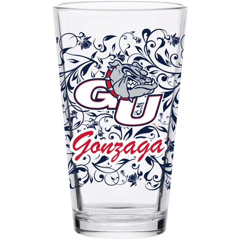 Gonzaga Bulldogs 16oz. Floral Pint Glass Cover