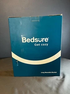 Bedsure Wearable Blanket Hoodie Women Long Sherpa Fleece Hooded Blanket 64"x 37" - Picture 1 of 4