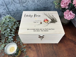 Friendship Pooh Bear & Piglet Personalised Gift Memory Box Memories Keepsakes - Picture 1 of 3