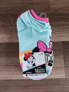 Girls Socks Size (M) 5-Pack Disney Minnie Mouse Shoe Size (7.5-3.5) - Picture 1 of 3