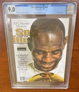 Sports Illustrated CGC 9.0 Lebron James Newsstand 7/1 2013 - Picture 1 of 4