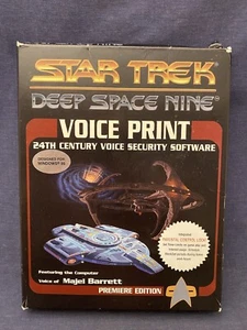 Deep Space Nine 1995 Star Trek Voice Print Big Box Computer PC Security Software - Picture 1 of 9