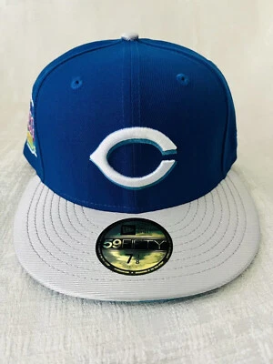New Era Cincinnati Reds All Star Game Patch Metallic 59Fifty 5950 7 3/8 Hat Cap - Image 1 of 4