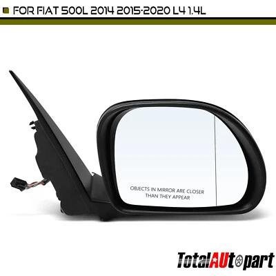 Espejo retrovisor derecho con ajuste eléctrico térmico manual plegable liso para Fiat 500L 2014-2020 Foto 1 de 4